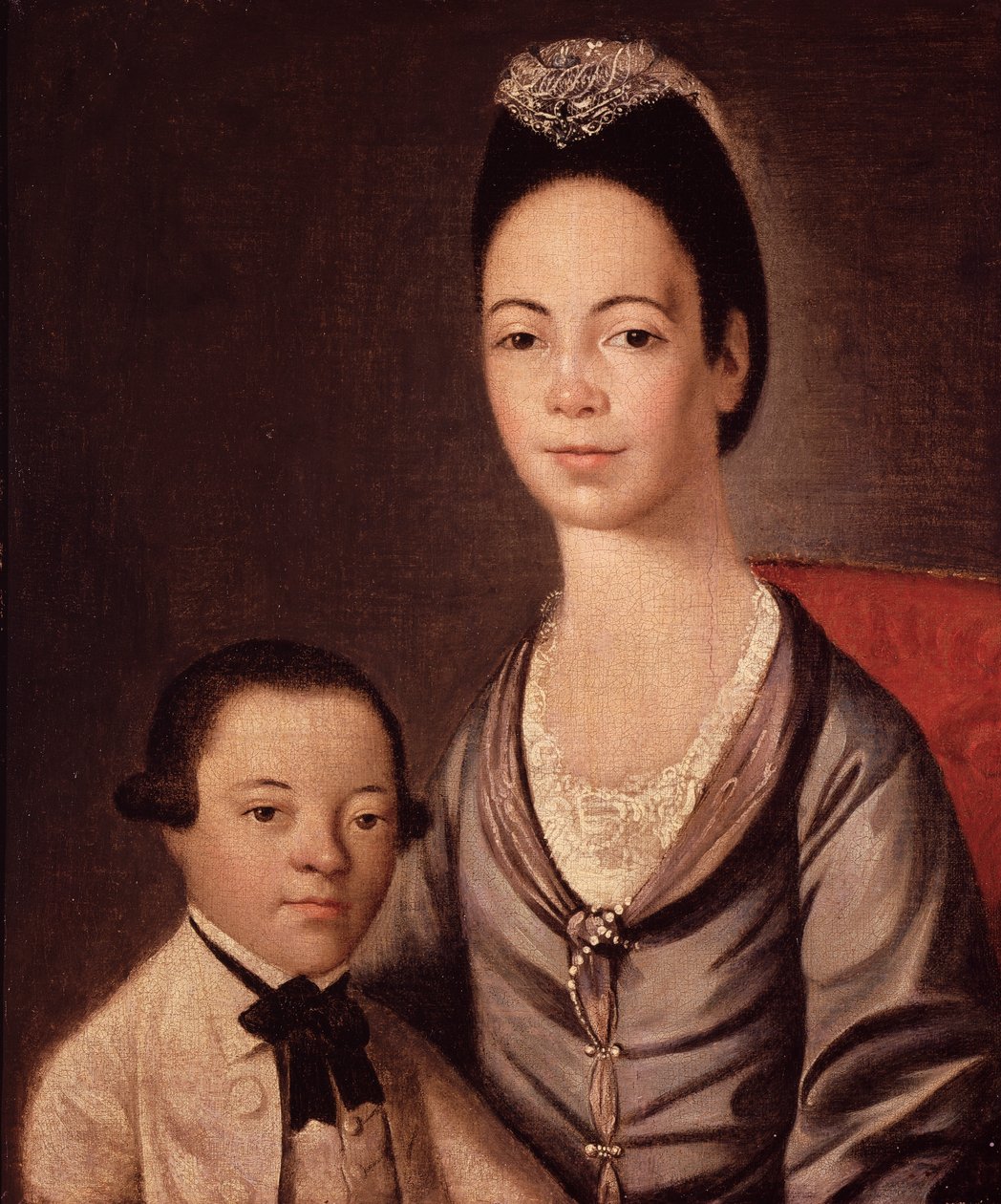 Mrs Aaron Lopez och hennes son, Joshua av Gilbert Stuart