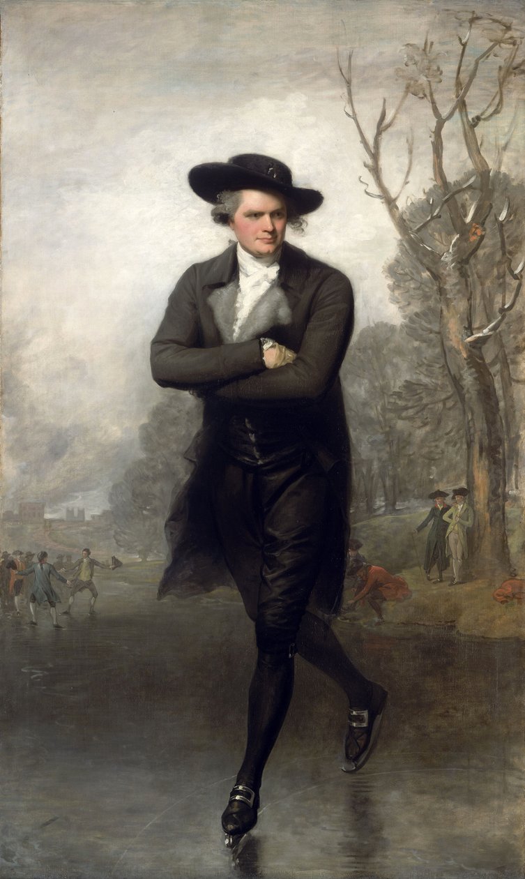 Skridskoåkaren (porträtt av William Grant) av Gilbert Stuart