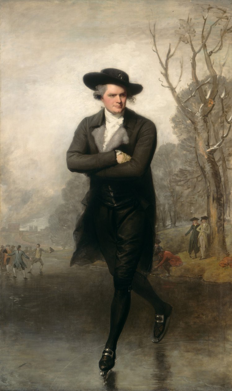 Skaterporträttet av William Grant, 1782. av Gilbert Stuart