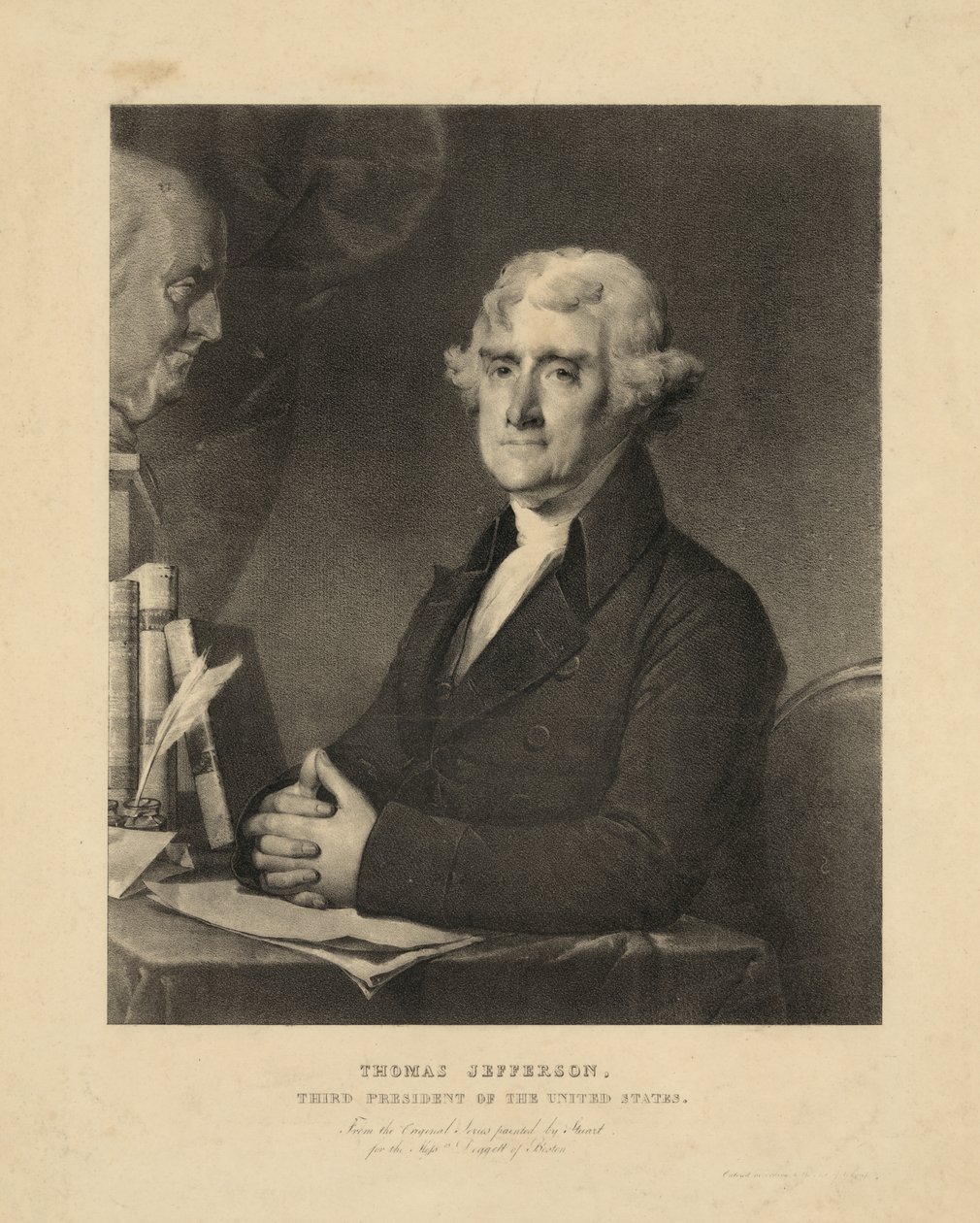 Thomas Jefferson, USA:s tredje president av Gilbert Stuart