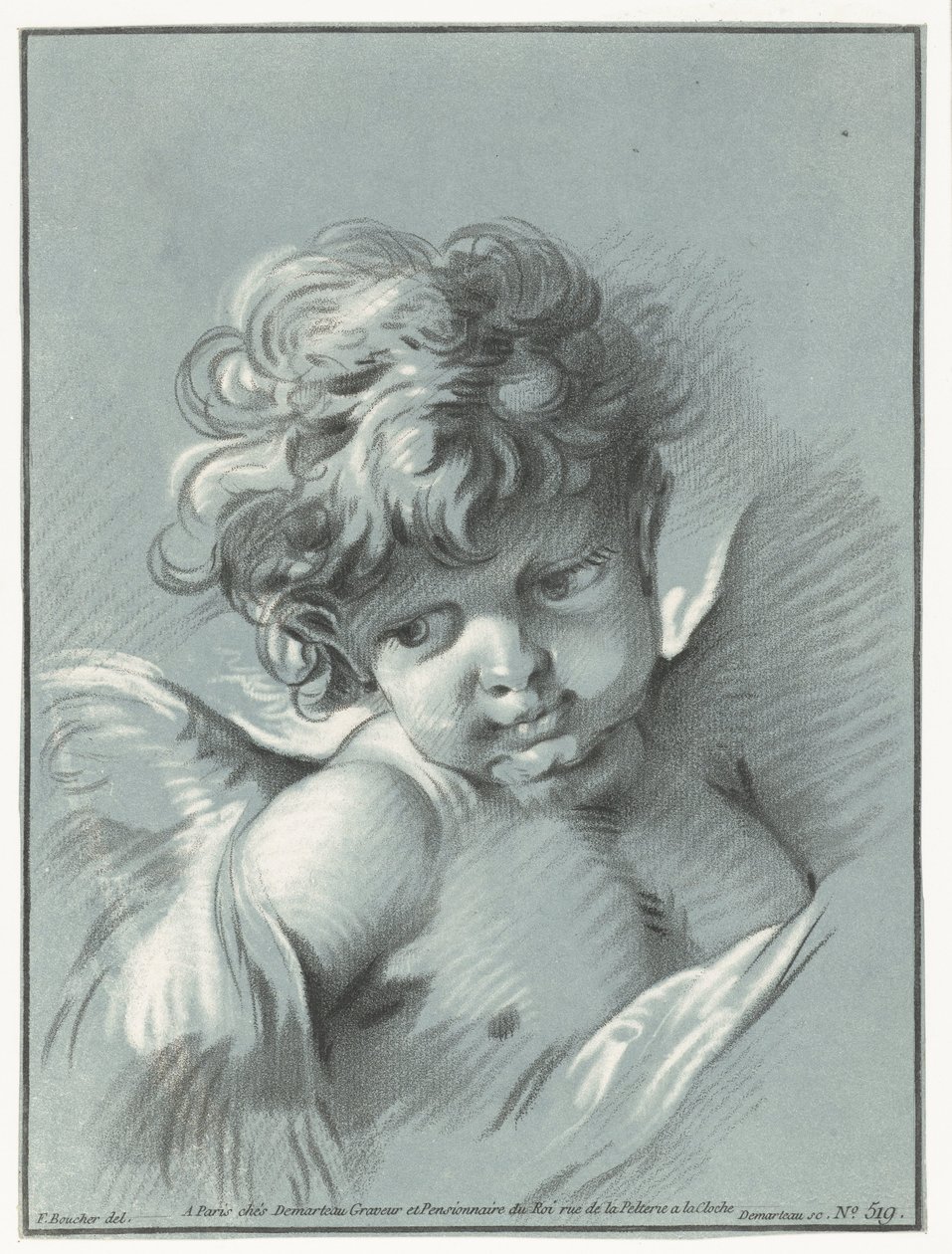 Putto Kuvert av kärlek av Gilles Demarteau