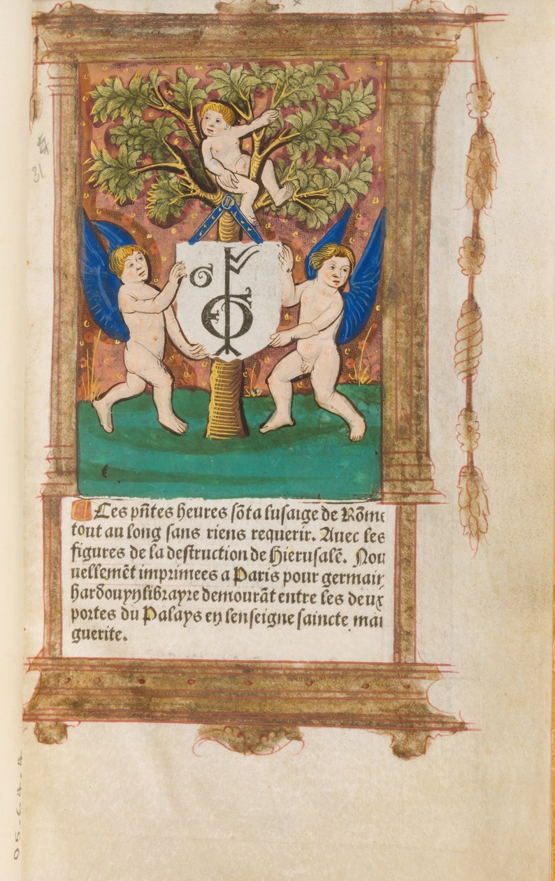 Timbok, franska, 1518-21 av Gilles Hardouyn