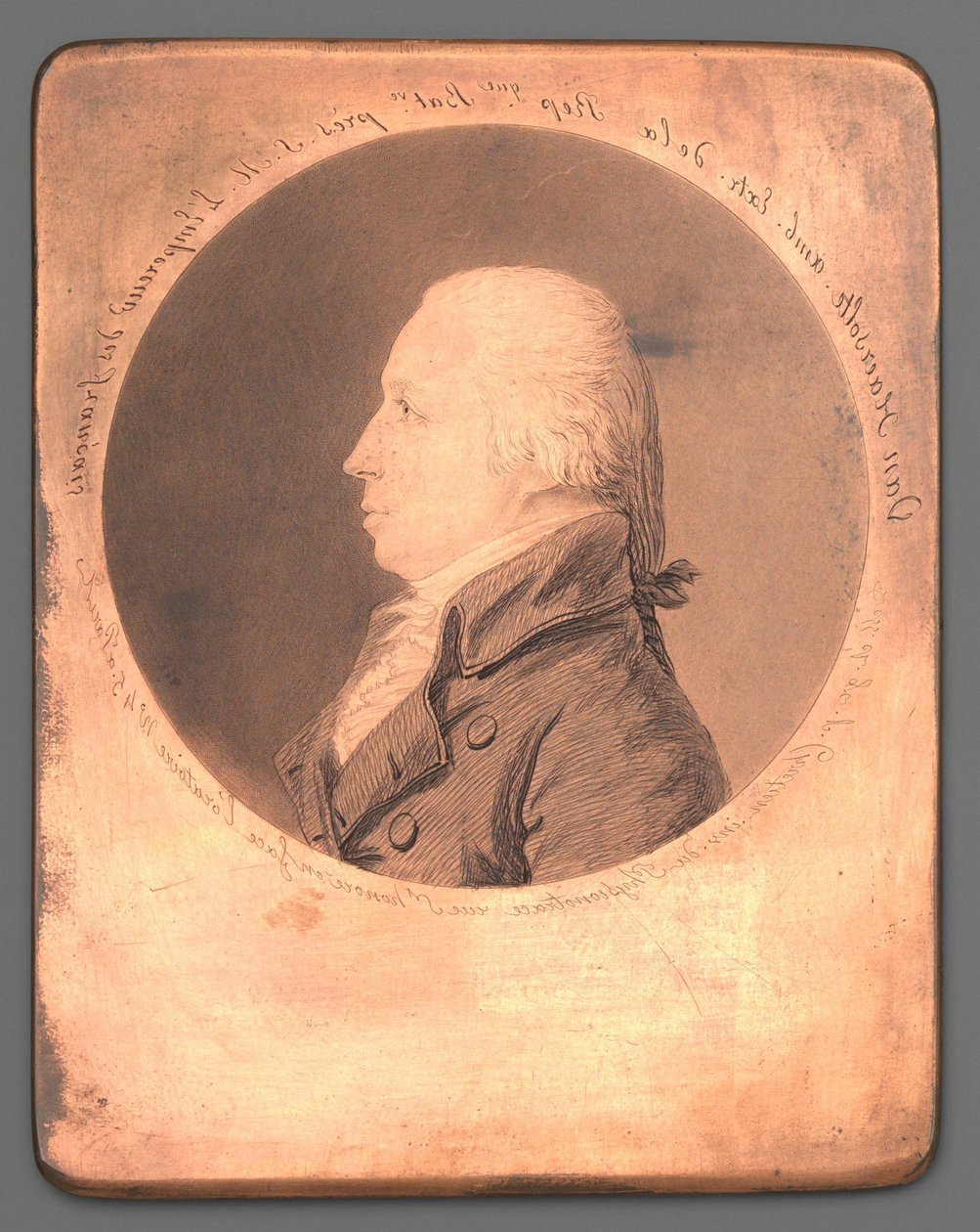 Porträtt av Anthony Fred. Råna. Evert baron van Haersolte av Gilles Louis Chrétien