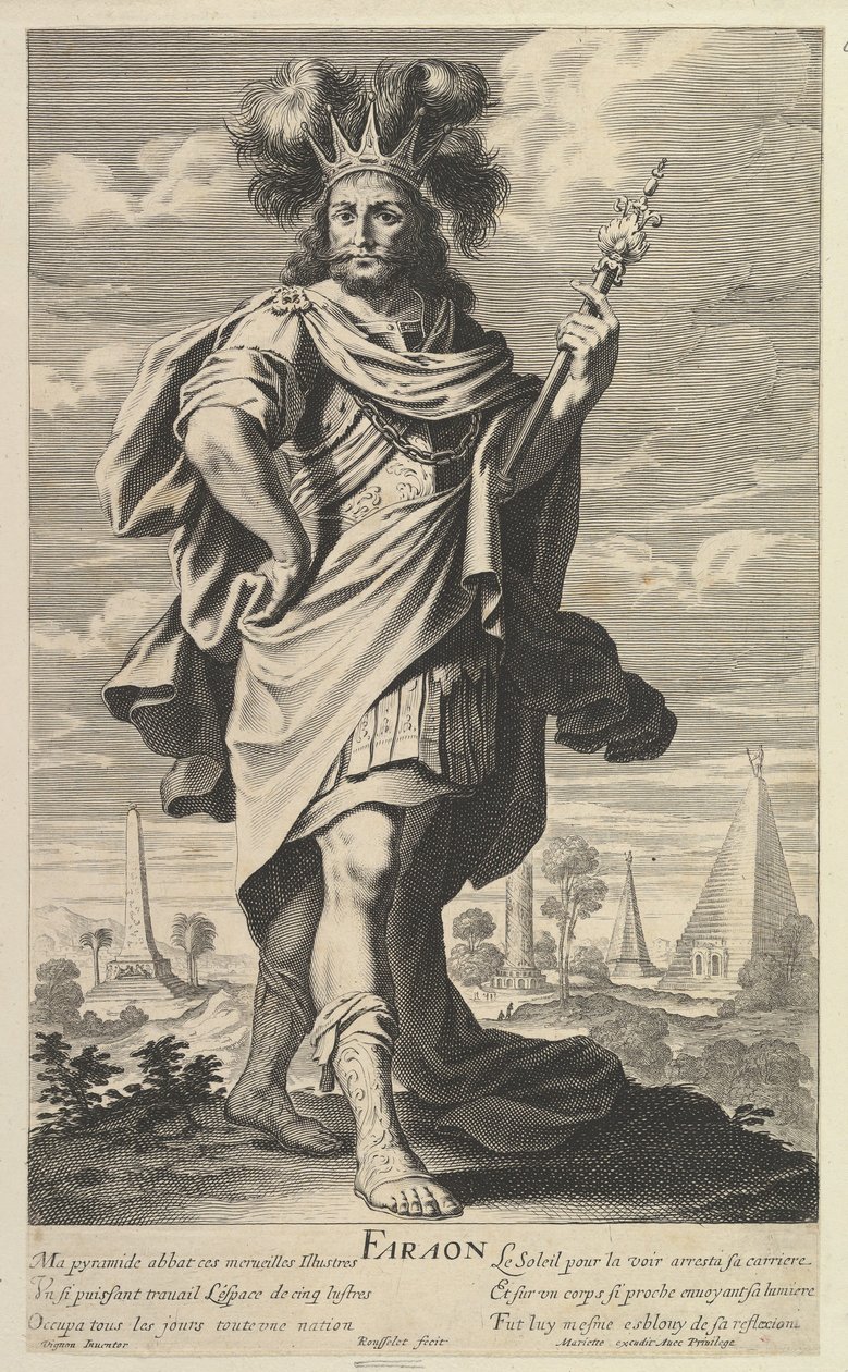 Farao, ca. 1639-40. Skapare: Gilles Rousselet, Abraham Bosse. av Gilles Rousselet and Abraham Bosse