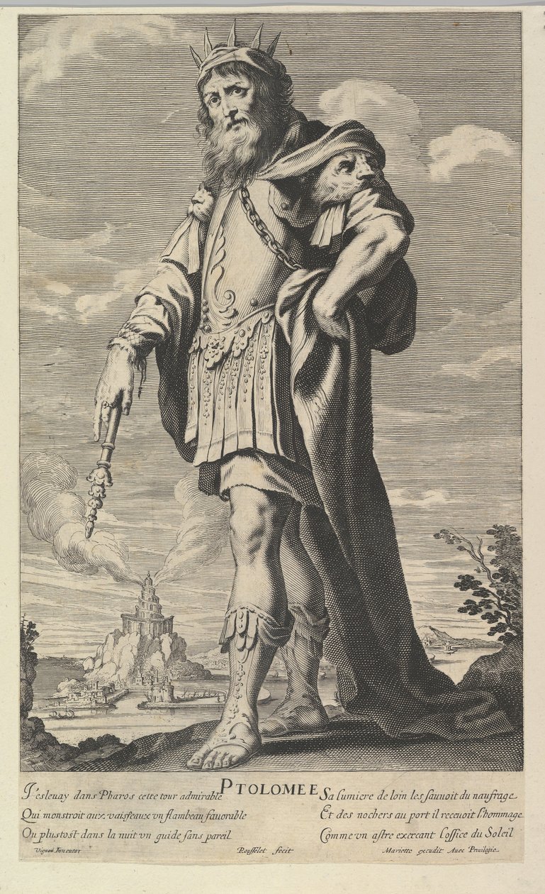 Ptolemaios, ca. 1639-40. Skapare: Gilles Rousselet, Abraham Bosse. av Gilles Rousselet and Abraham Bosse