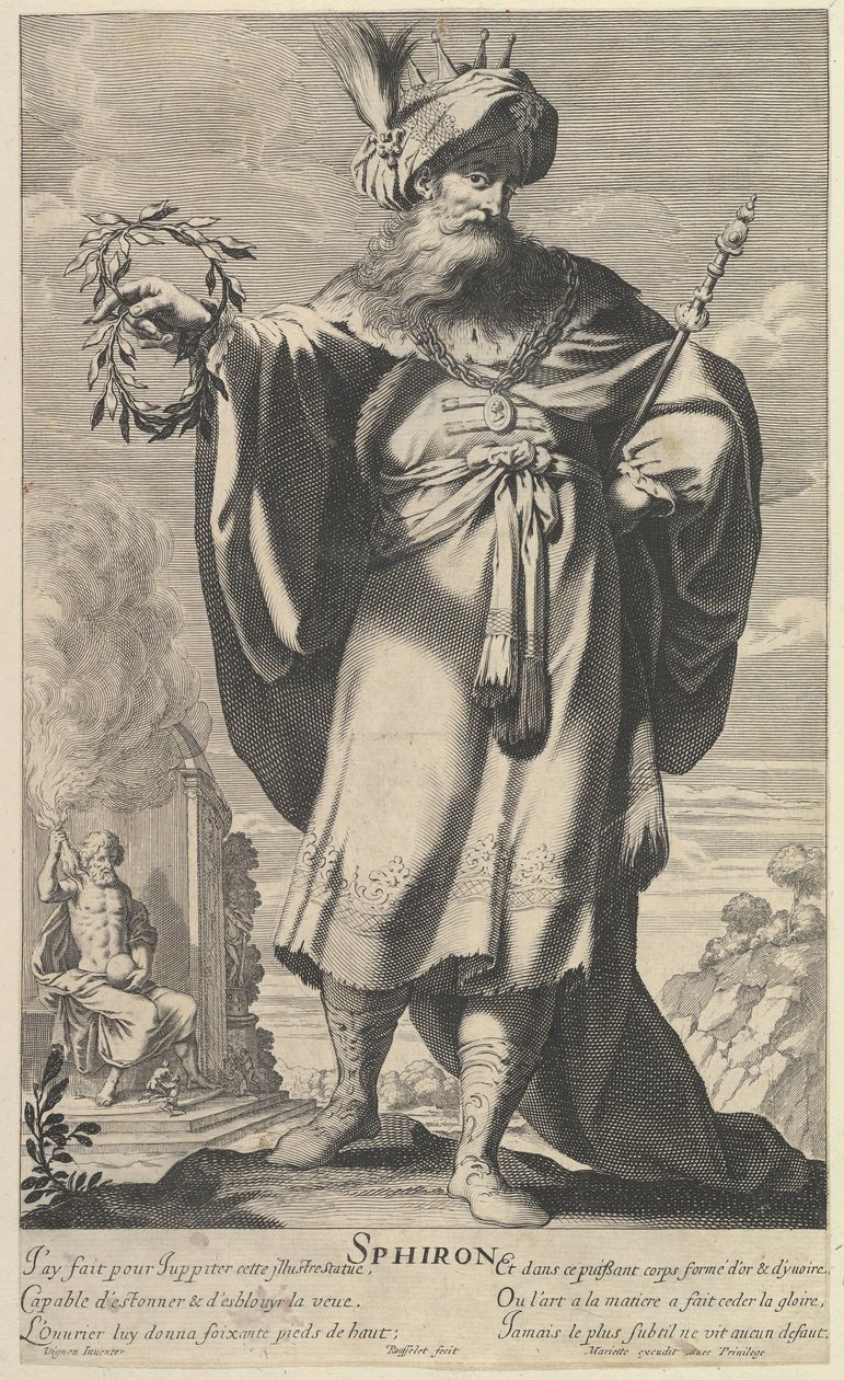 Sphiron, ca. 1639-40. Skapare: Gilles Rousselet, Abraham Bosse. av Gilles Rousselet and Abraham Bosse