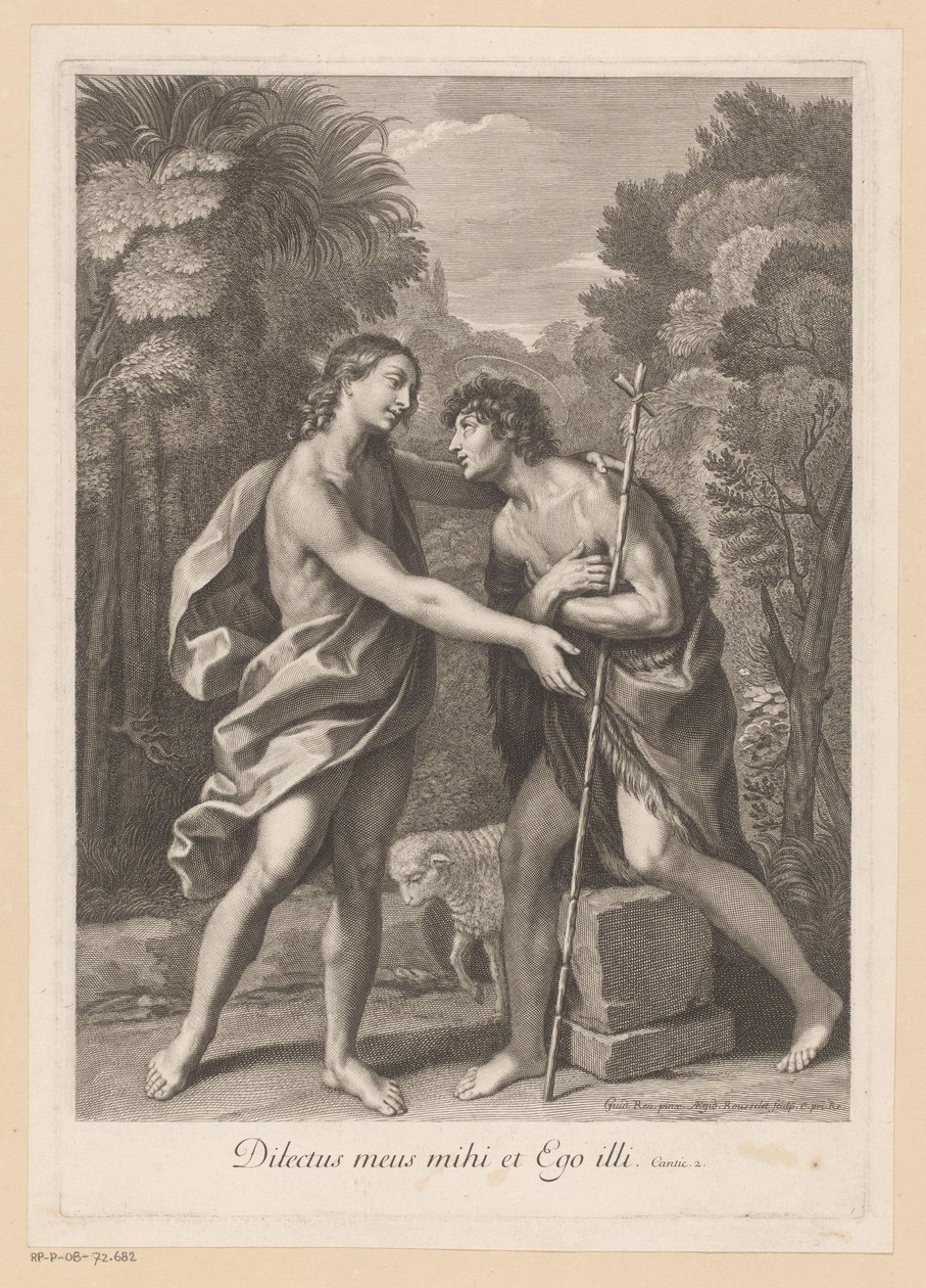 Kristus och Johannes Döparen av Gilles Rousselet