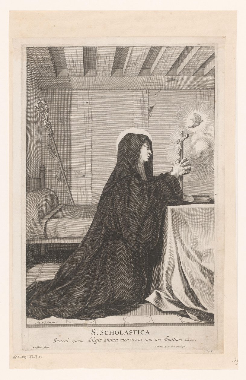 Heliga Scholastica av Gilles Rousselet