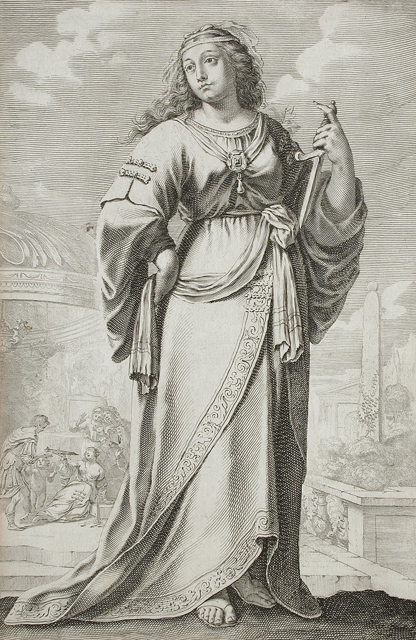 Lucretia (efter Claude Vignon) av Gilles Rousselet
