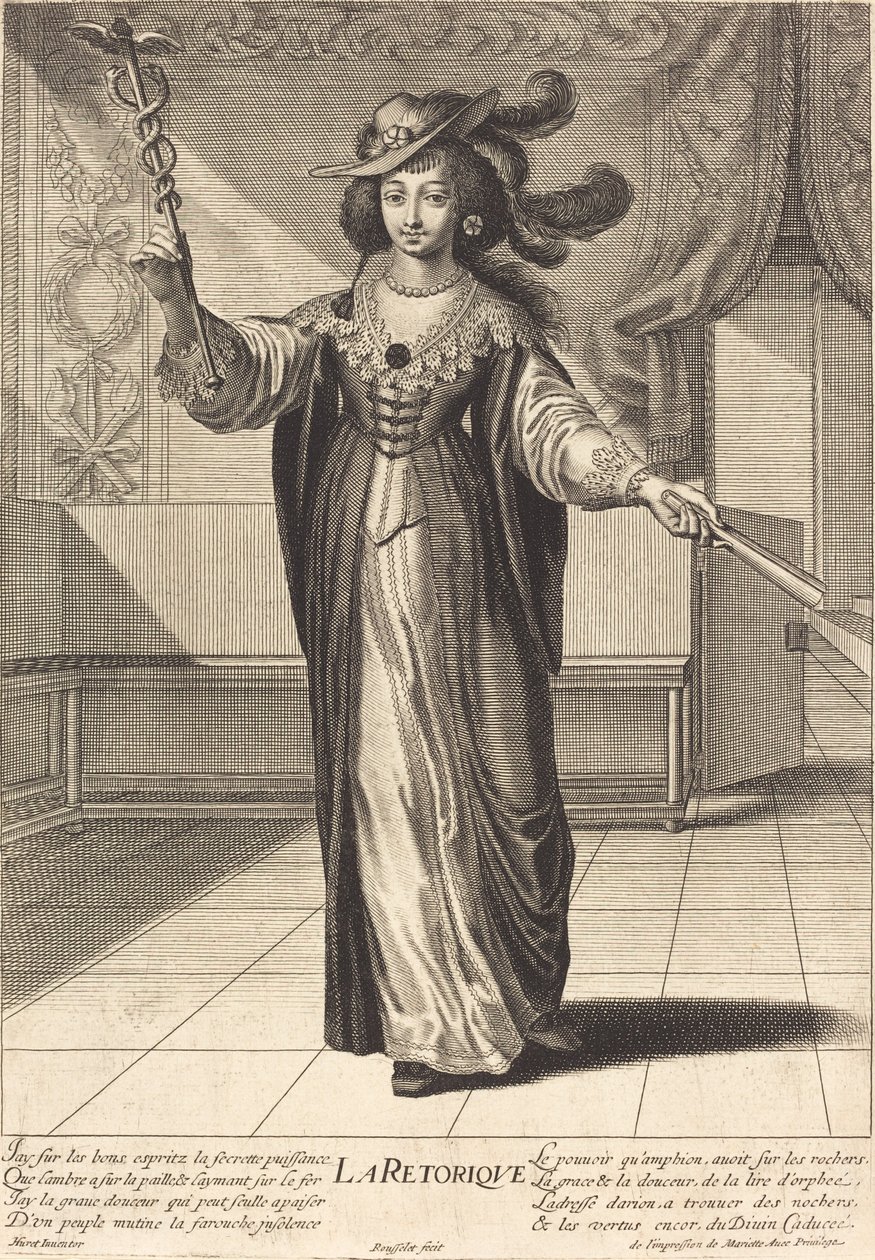 La Rhetorique (Retorik) av Gilles Rousselet after Grégoire Huret