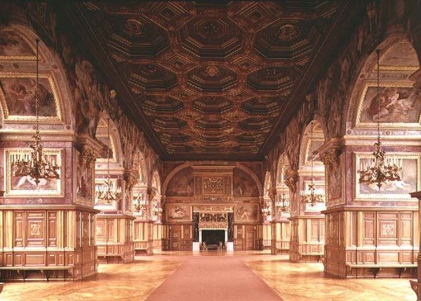 Ballroom, eller Henri II:s galleri (1519-59) av Gilles and Delorme Le Breton
