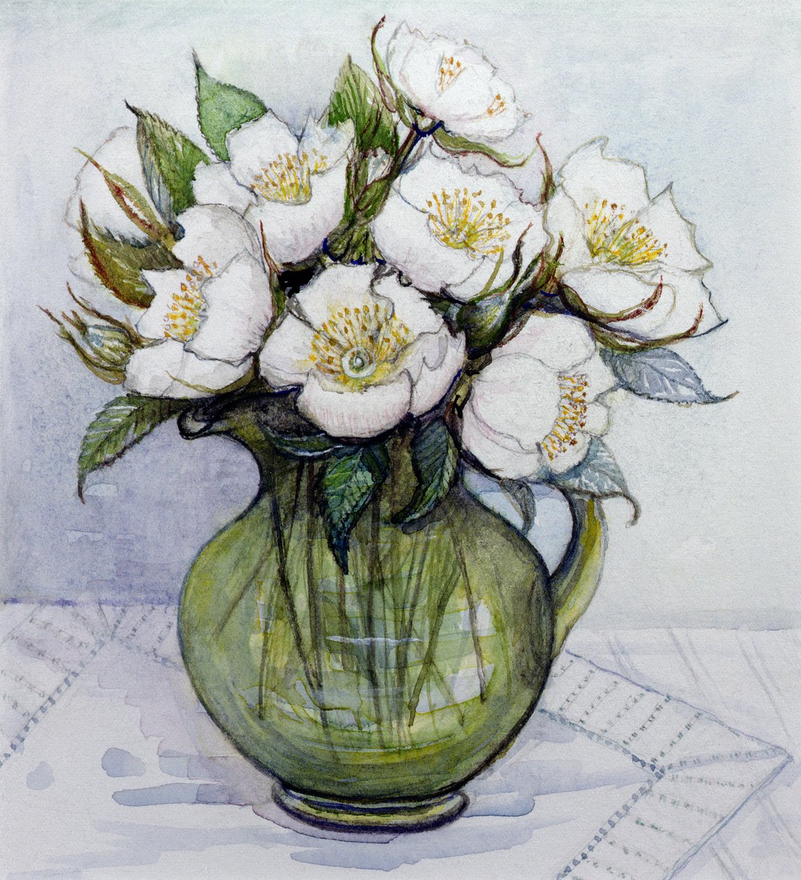 Julrosor, 1984 av Gillian Lawson