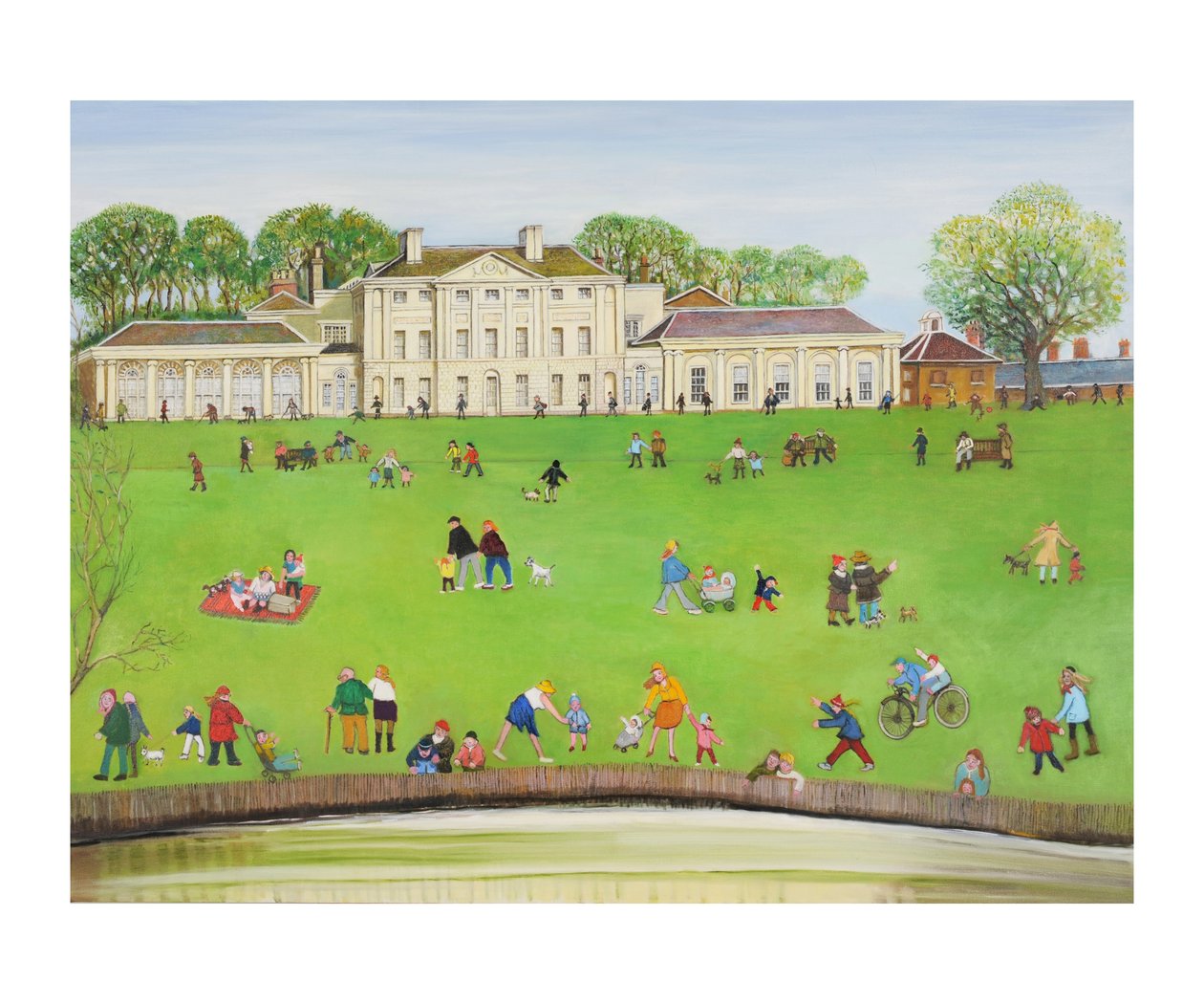 Kenwood, Hampstead, 2011 (olja på duk) av Gillian Lawson