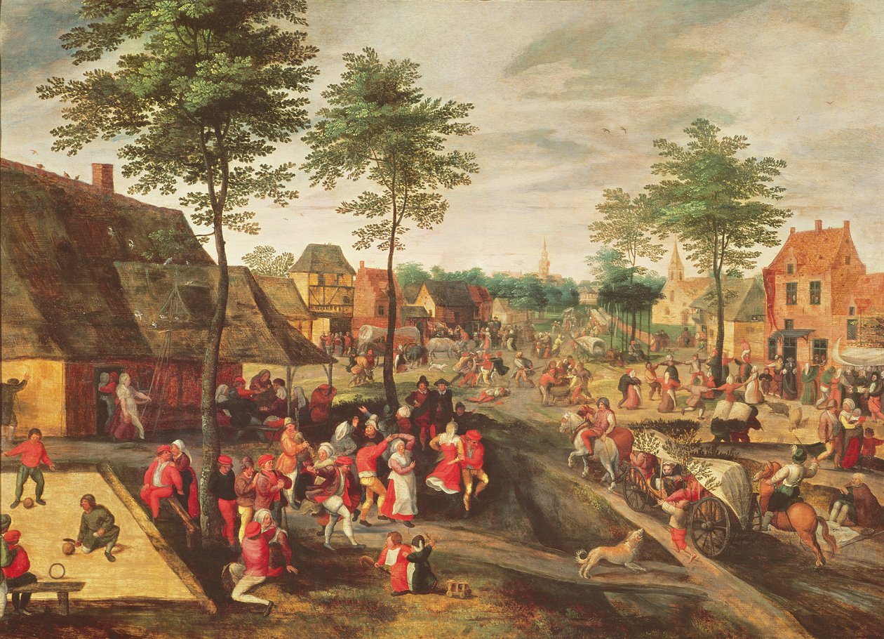 flamländska Kermesse av Gillis Mostaert