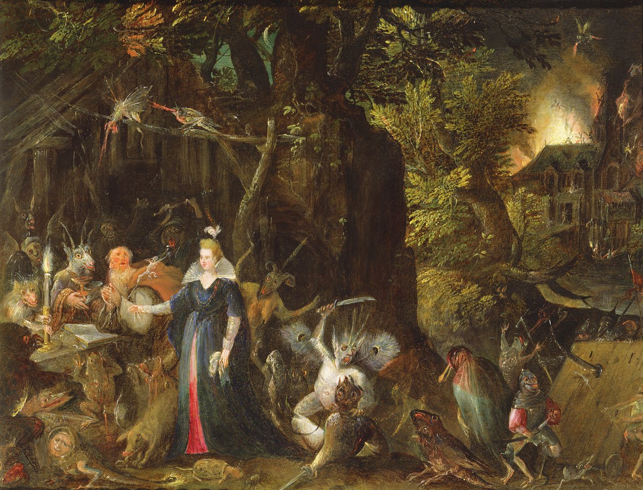 Frestelsen av Sankt Antonius av Gillis van III Coninxloo