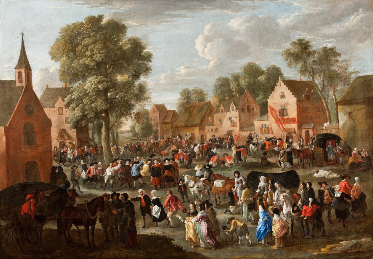 Byn tivoli av Gillis van Tilborgh the younger