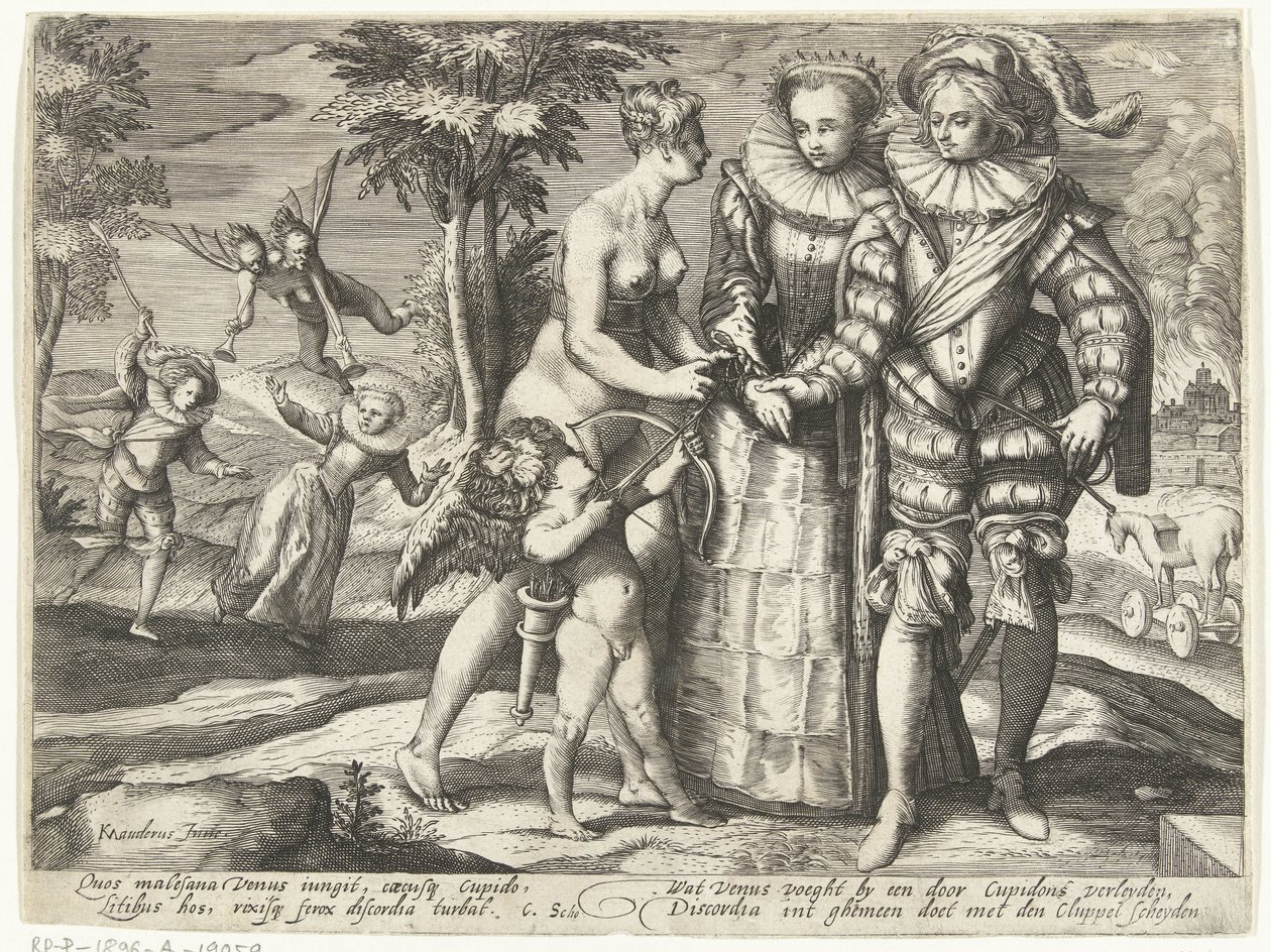 Venus, kärlek i discord av Gillis van Breen (attributed to)