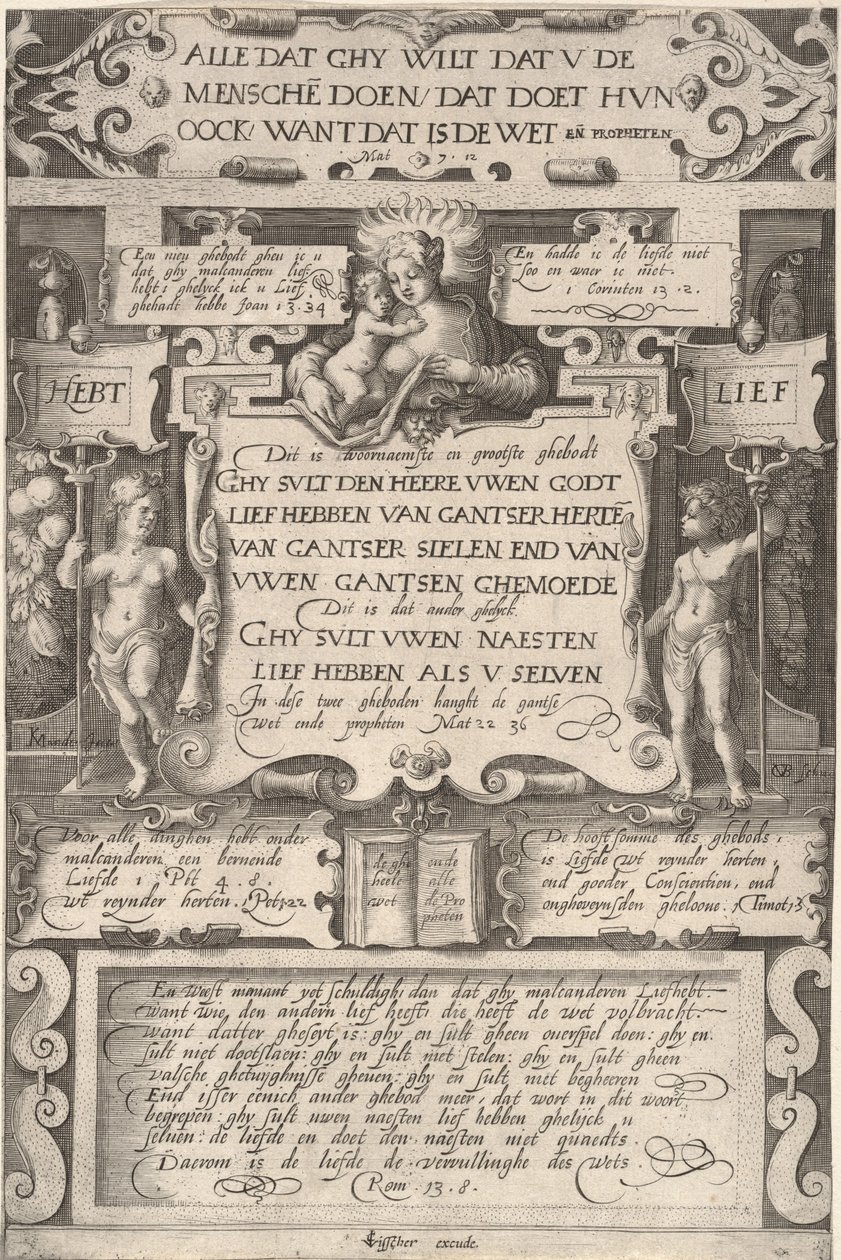 Budet att älska varandra, 1599. av Gillis van Breen