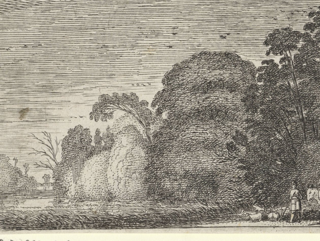 Herde och ryttare i ett skogsbryn av Gillis van Scheyndel (I) (possibly)