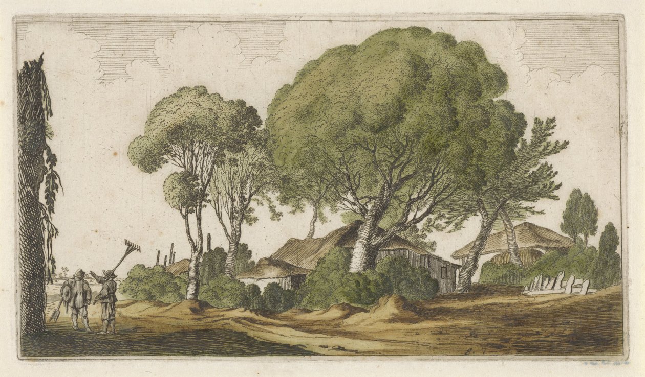 Gårdar bland träd Tolv landskap (serietitel) av Gillis van Scheyndel (I)