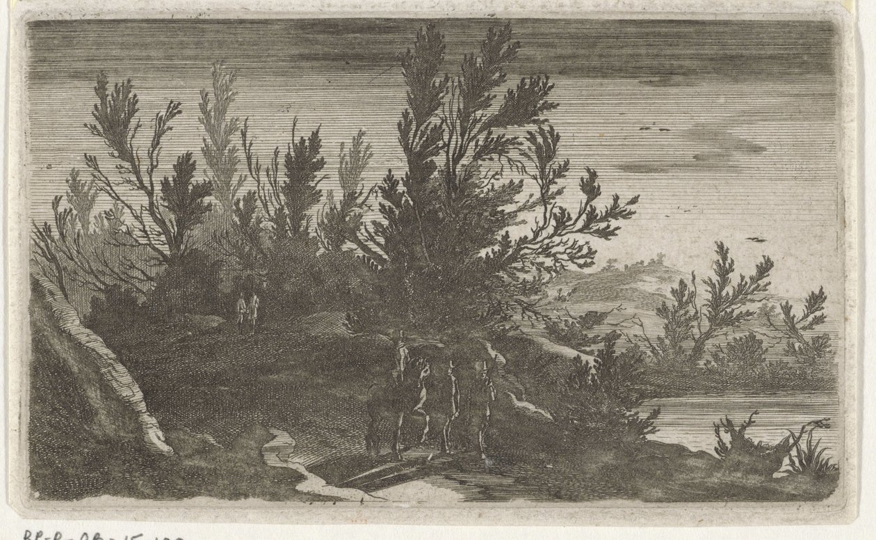 Landskap på natten Sex landskap (serietitel) av Gillis van Scheyndel (I)