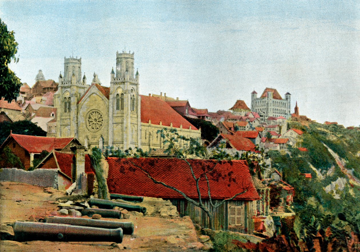 Katolska katedralen, Drottningens palats, sent 1800-tal. av Gillot