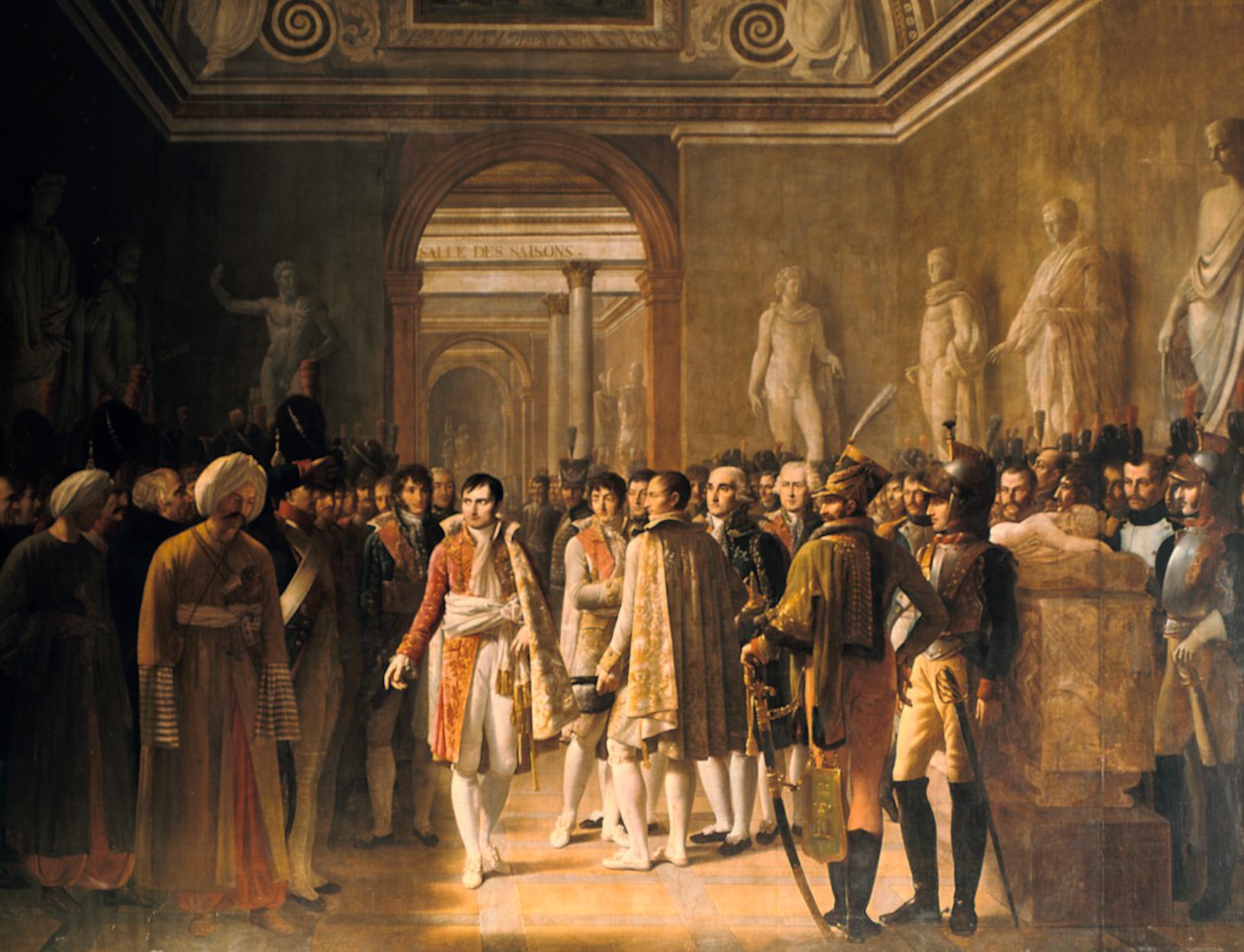 Napoleon tar emot arméns deputerade vid Louvren..., 8 december 1804, 1808 av Gioacchino Giuseppe Serangeli
