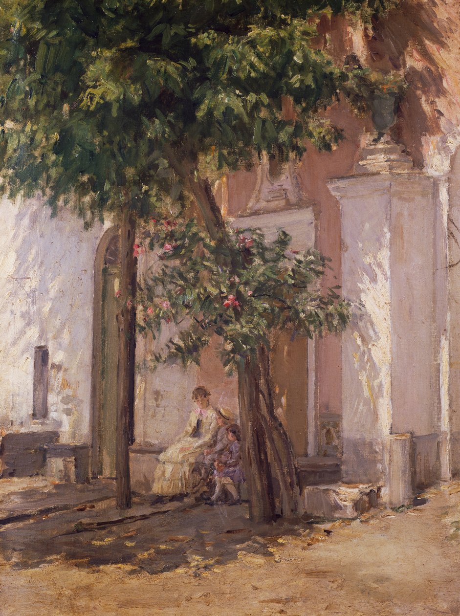 Villa Garzoni, av Gioacchino Toma (1836-1893), målning. av Gioacchino Toma