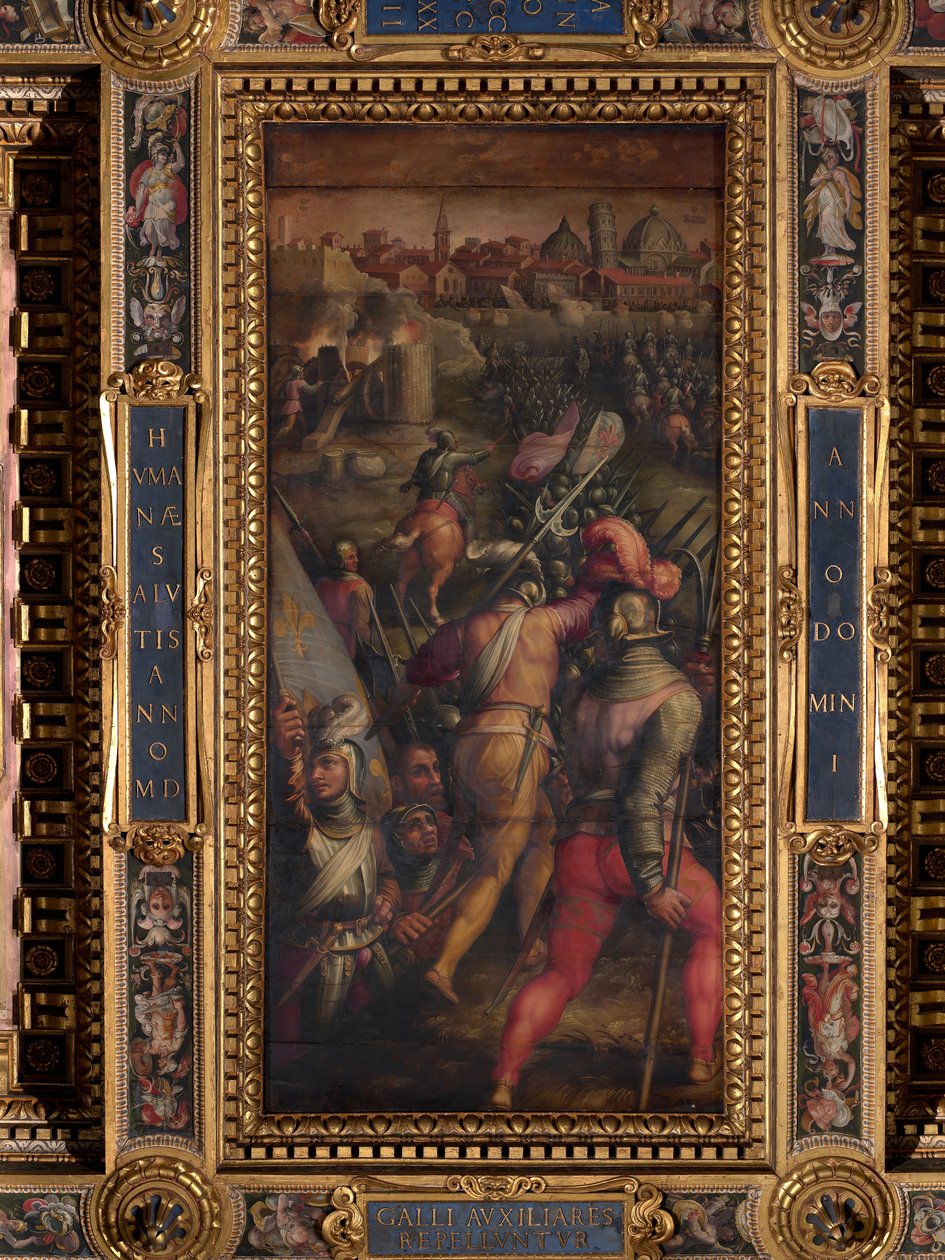 Battle of Barbagianni, nearby Pisa av Giorgio Vasari