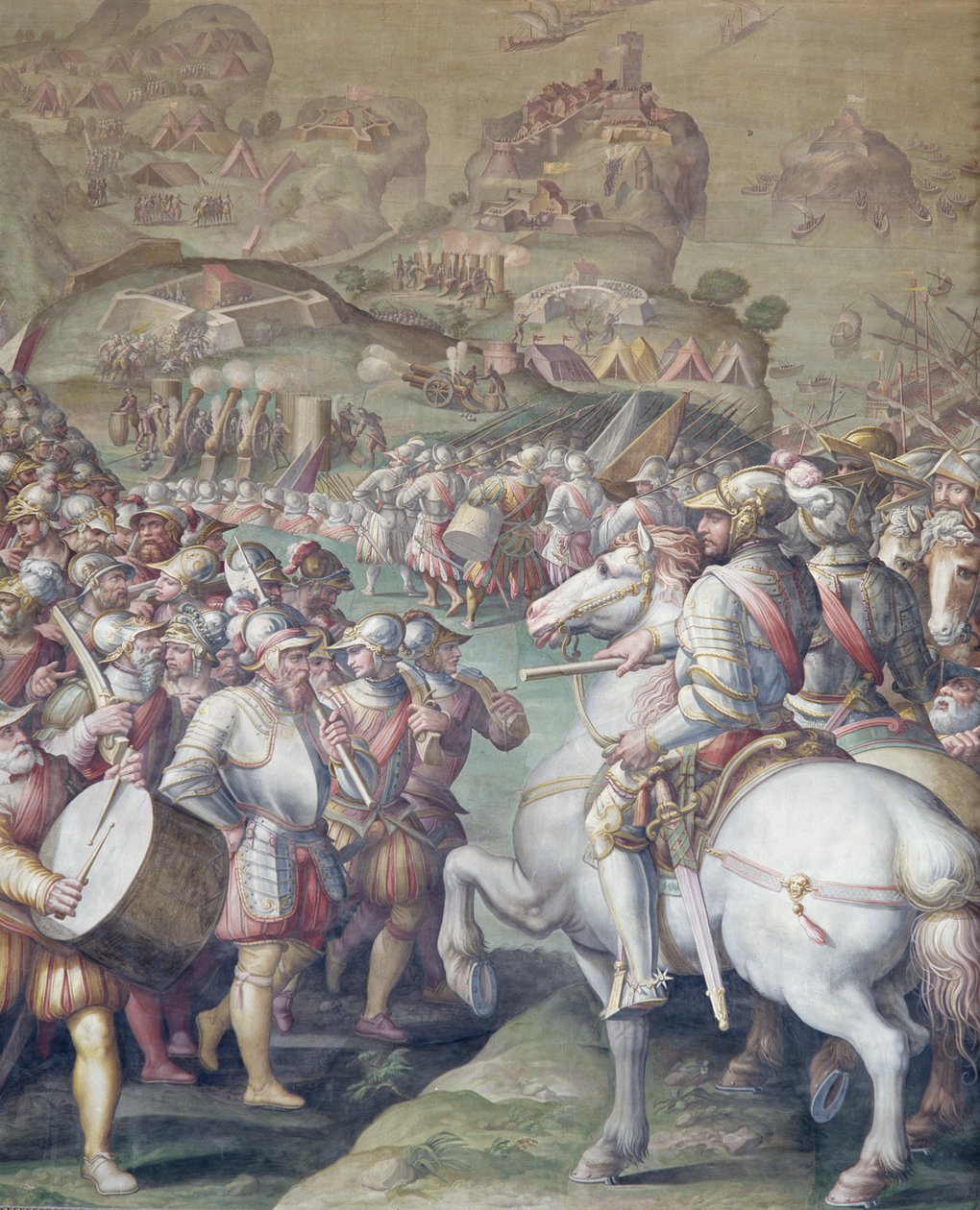 Fångst av Porto Ercole, 1555-72 av Giorgio Vasari