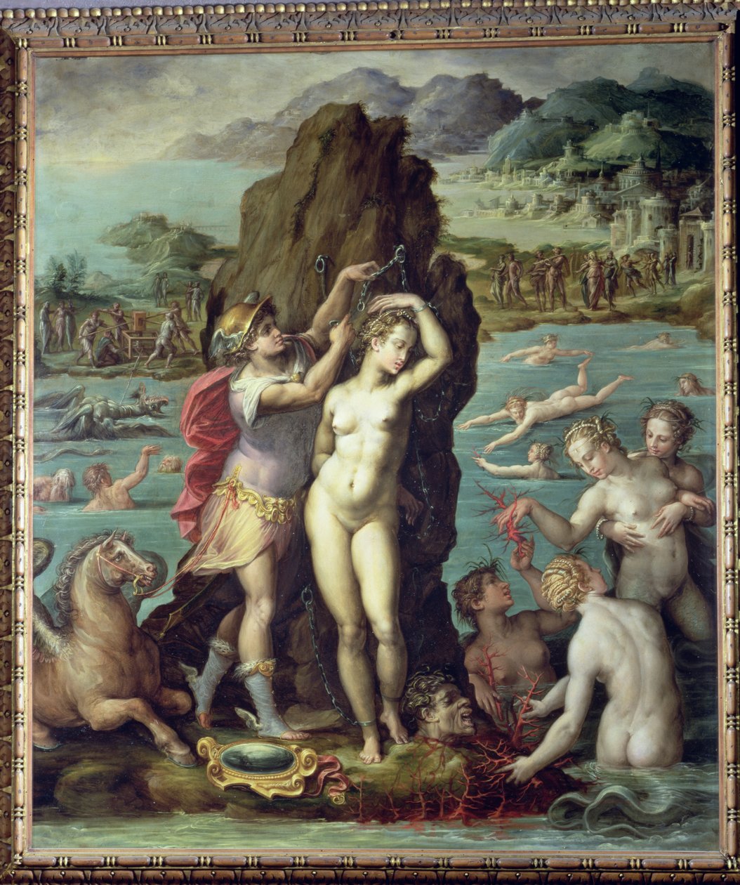Perseus och Andromeda, 1572 (olja på skiffer) av Giorgio Vasari