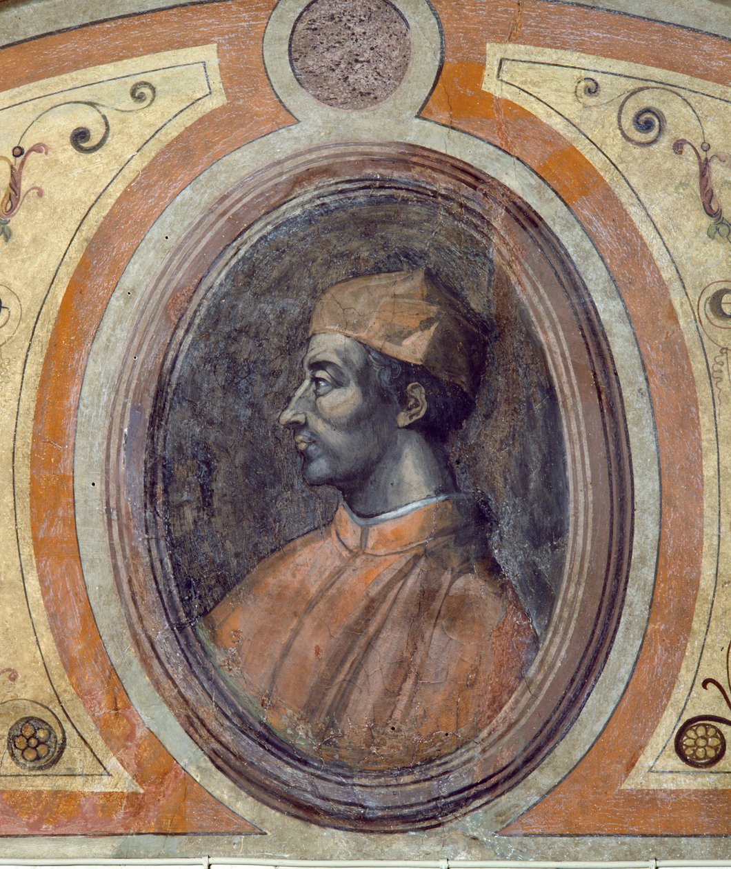 Porträtt av en man, Camera della Fama, 1548 av Giorgio Vasari