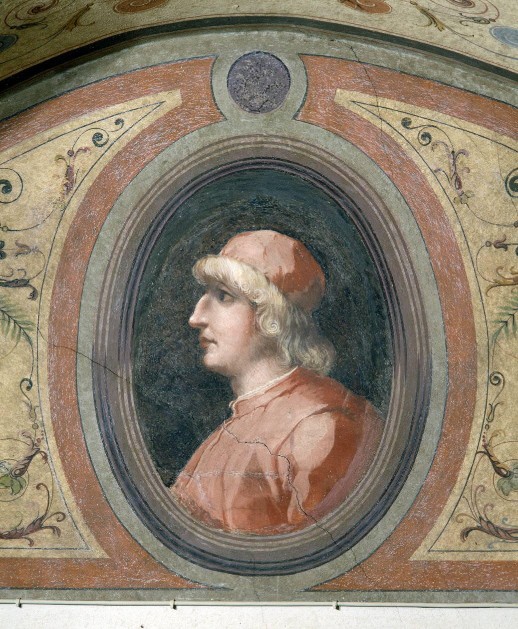 Porträtt av en man, Camera della Fama, 1548 av Giorgio Vasari