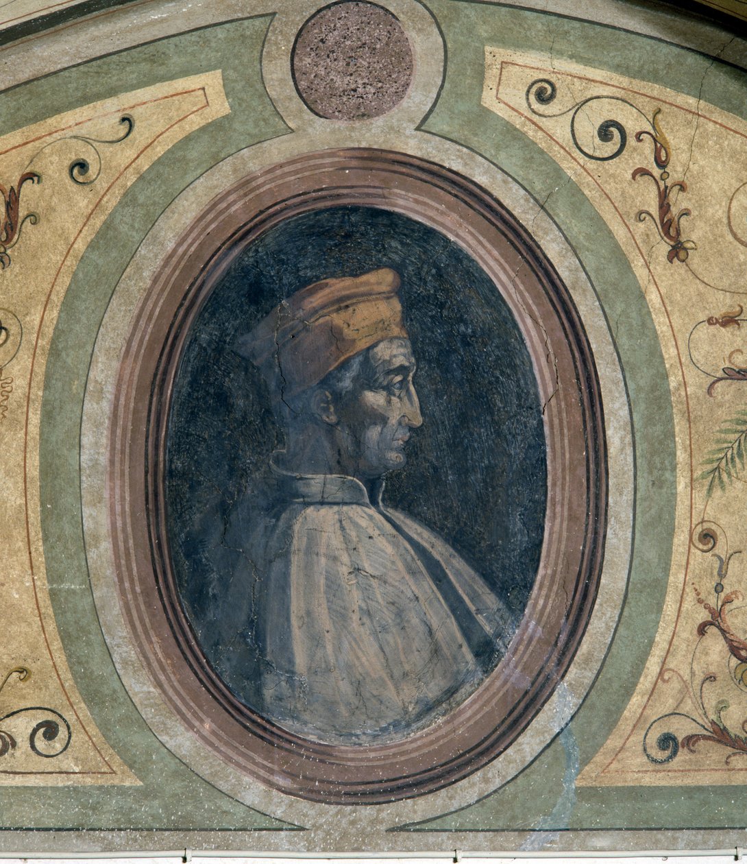 Porträtt av en man, Chamber of Fame, 1548 av Giorgio Vasari