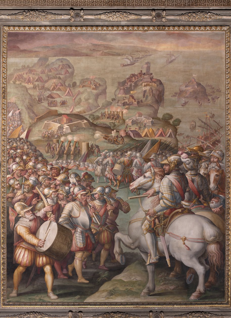 Presa di Porto Ercole Capture of Porto Ercole  av Giorgio Vasari