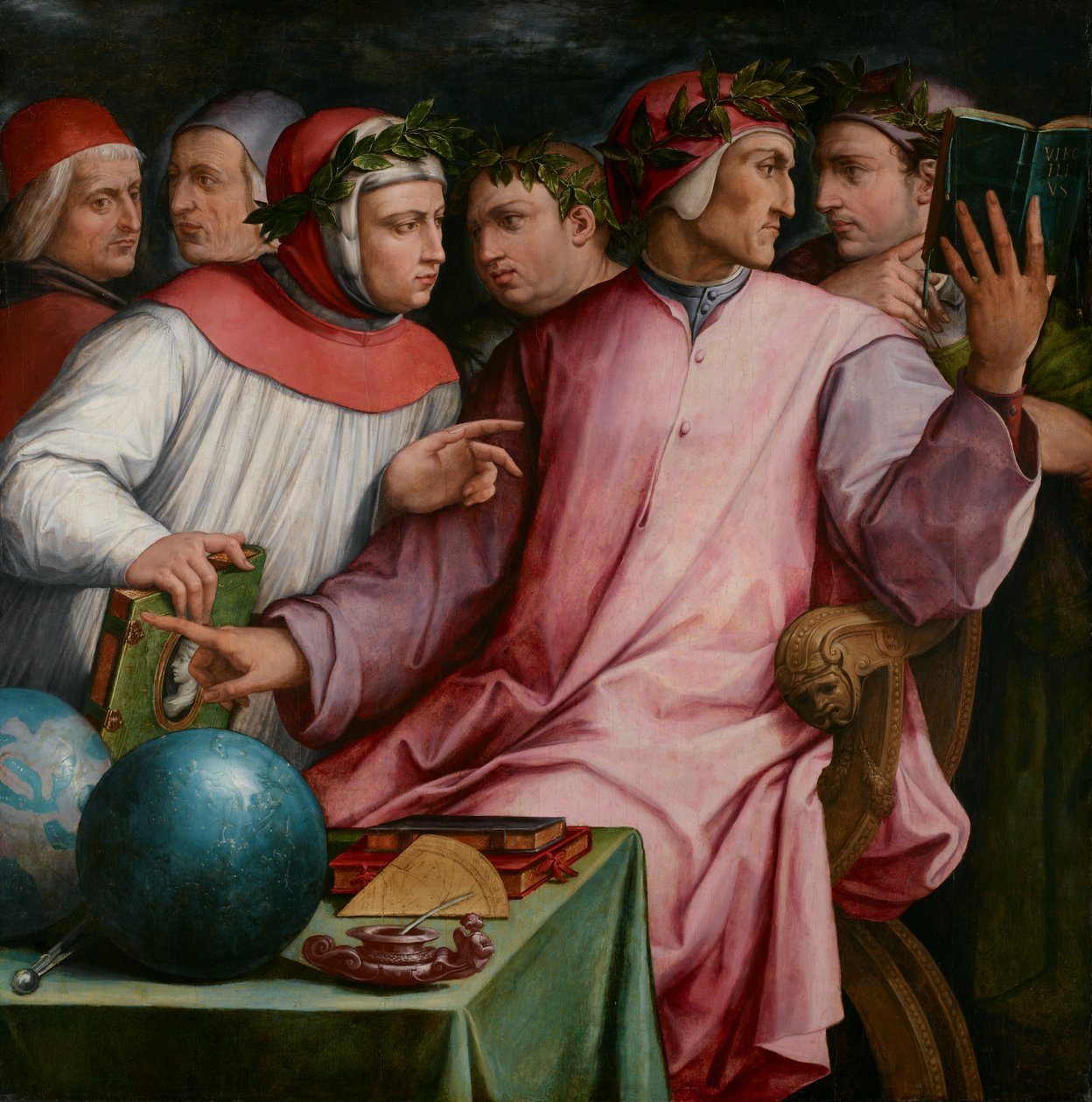 Sex toskanska poeter, 1544 av Giorgio Vasari