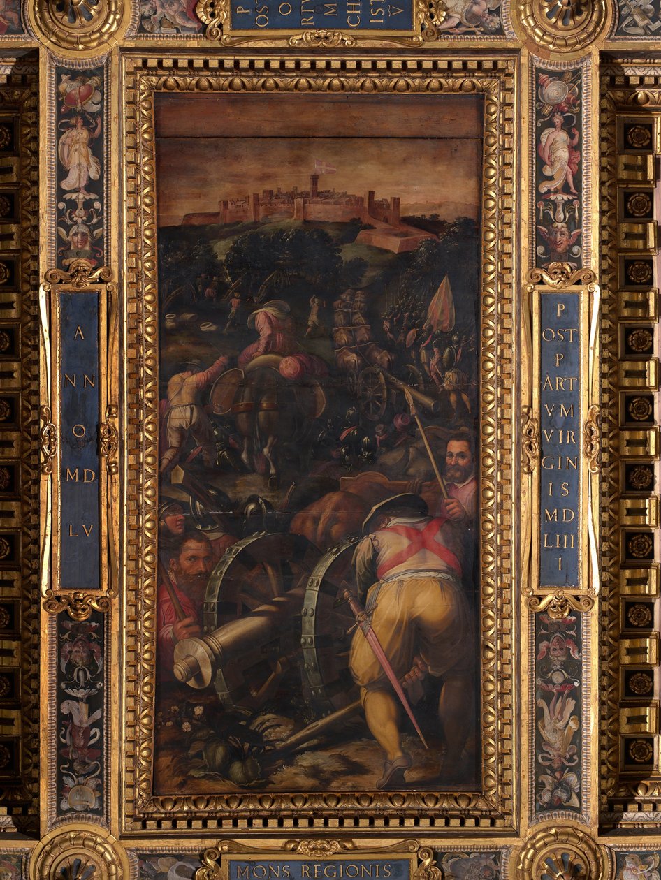 Storming of Monteriggioni av Giorgio Vasari