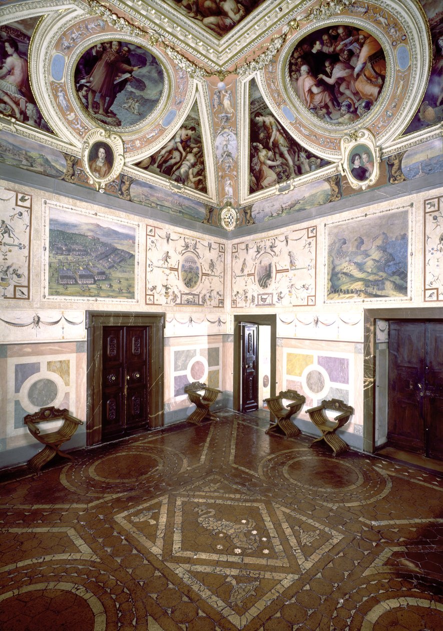 Utsikt över Sala di Cosimo I, 1556 av Giorgio Vasari