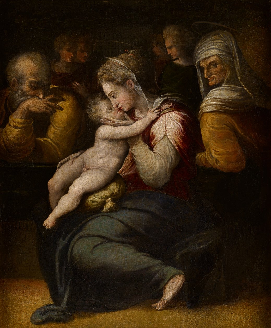 The Holy Family, ca 1540 (olja på duk) av Giorgio (attr.to) Vasari