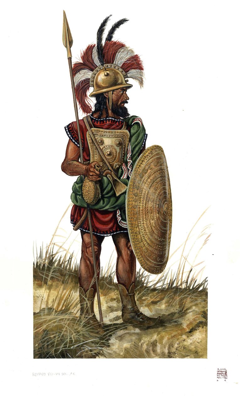 Roman antiquite: soldat i den romerska armén på 800-talet f.Kr. av Giorgio Albertini