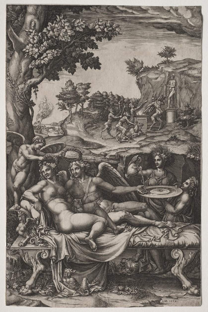 Amor och psyke, 1574. av Giorgio Ghisi