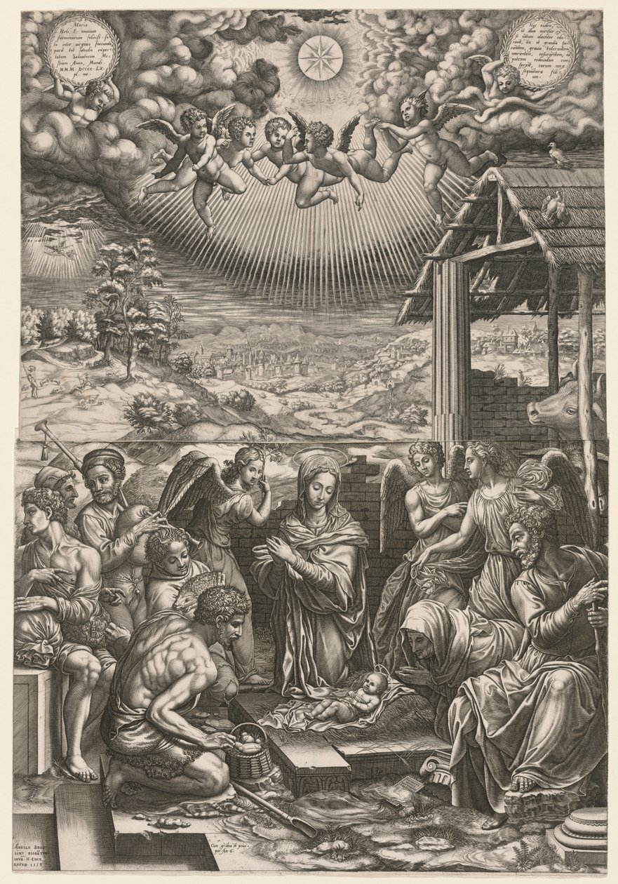 Födelsekyrkan, 1553. av Giorgio Ghisi