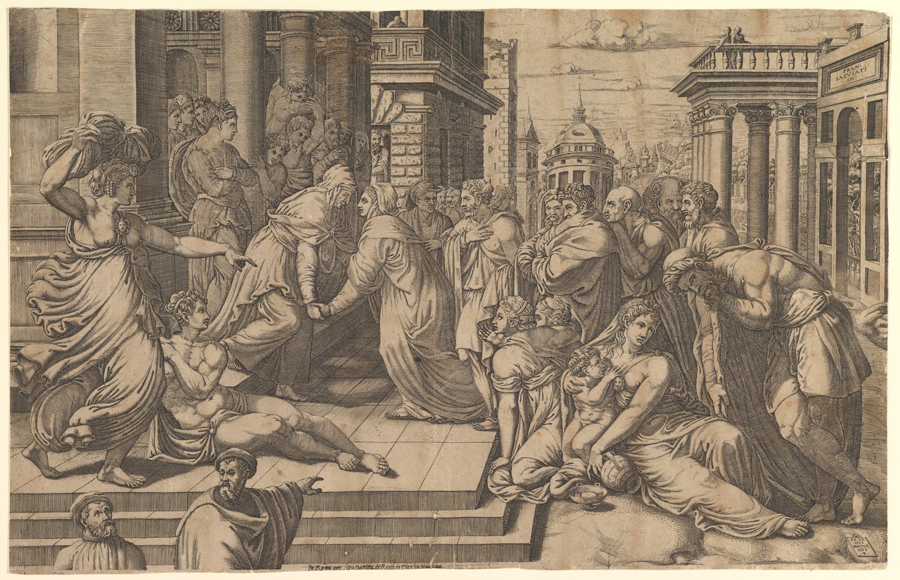 Visitationen, 1540-50. av Giorgio Ghisi