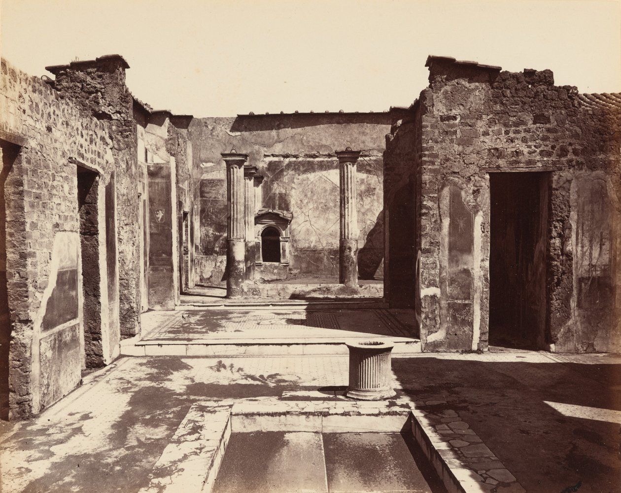 Casa del Poeta Tragico, Pompei (Den tragiske poetens hus, Pompeji),ca. 1870 (foto) av Giorgio Sommer
