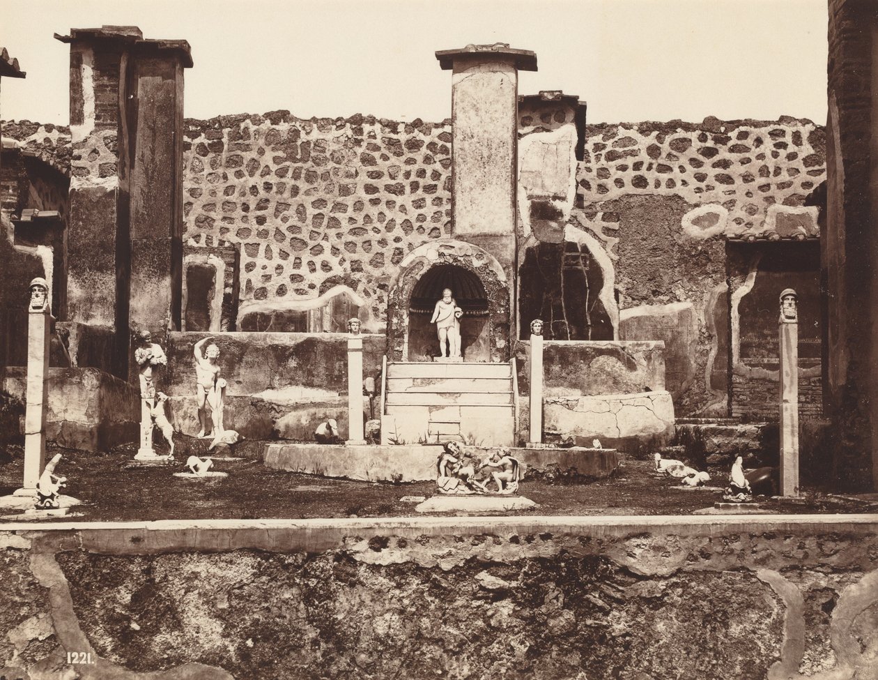 Marcus Lucretius hus, Pompeji,ca 1870 (foto) av Giorgio Sommer