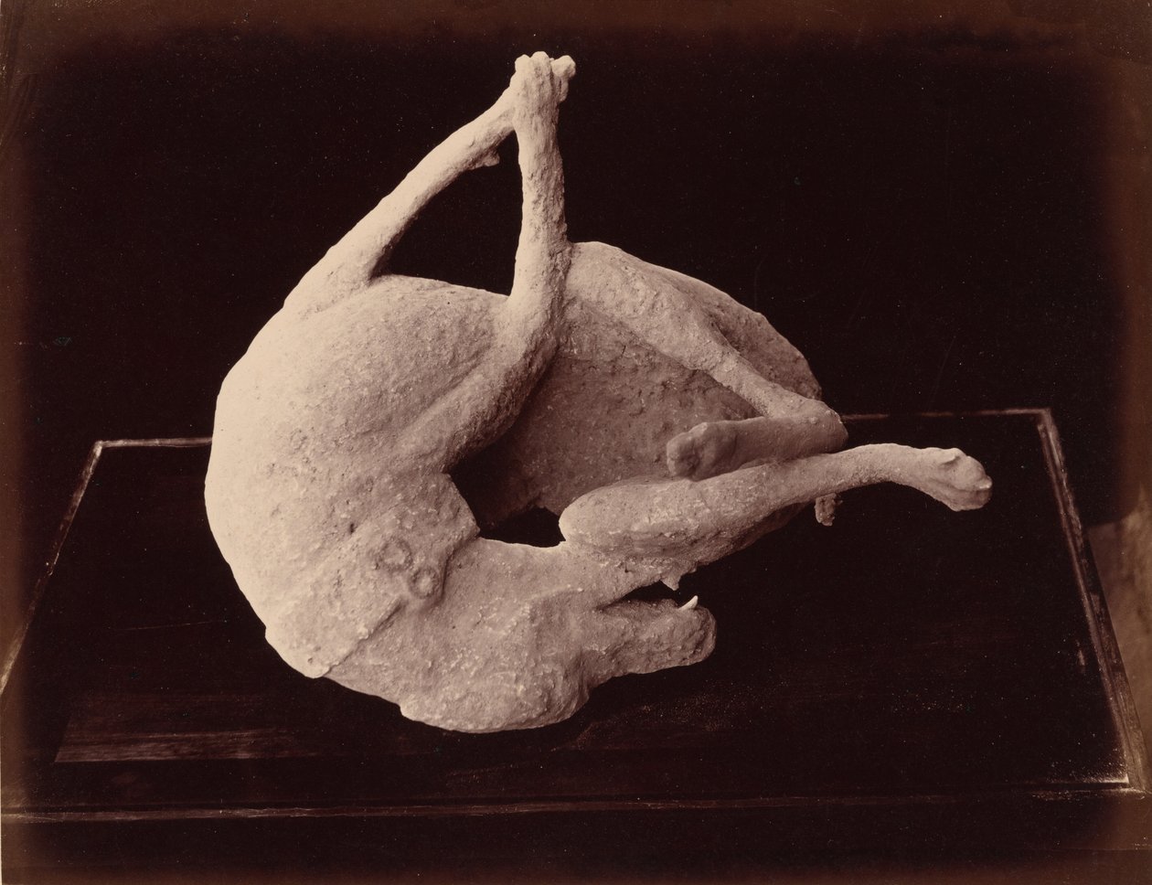 Avgjutning, Pompeji, ca. 1870 (foto) av Giorgio Sommer