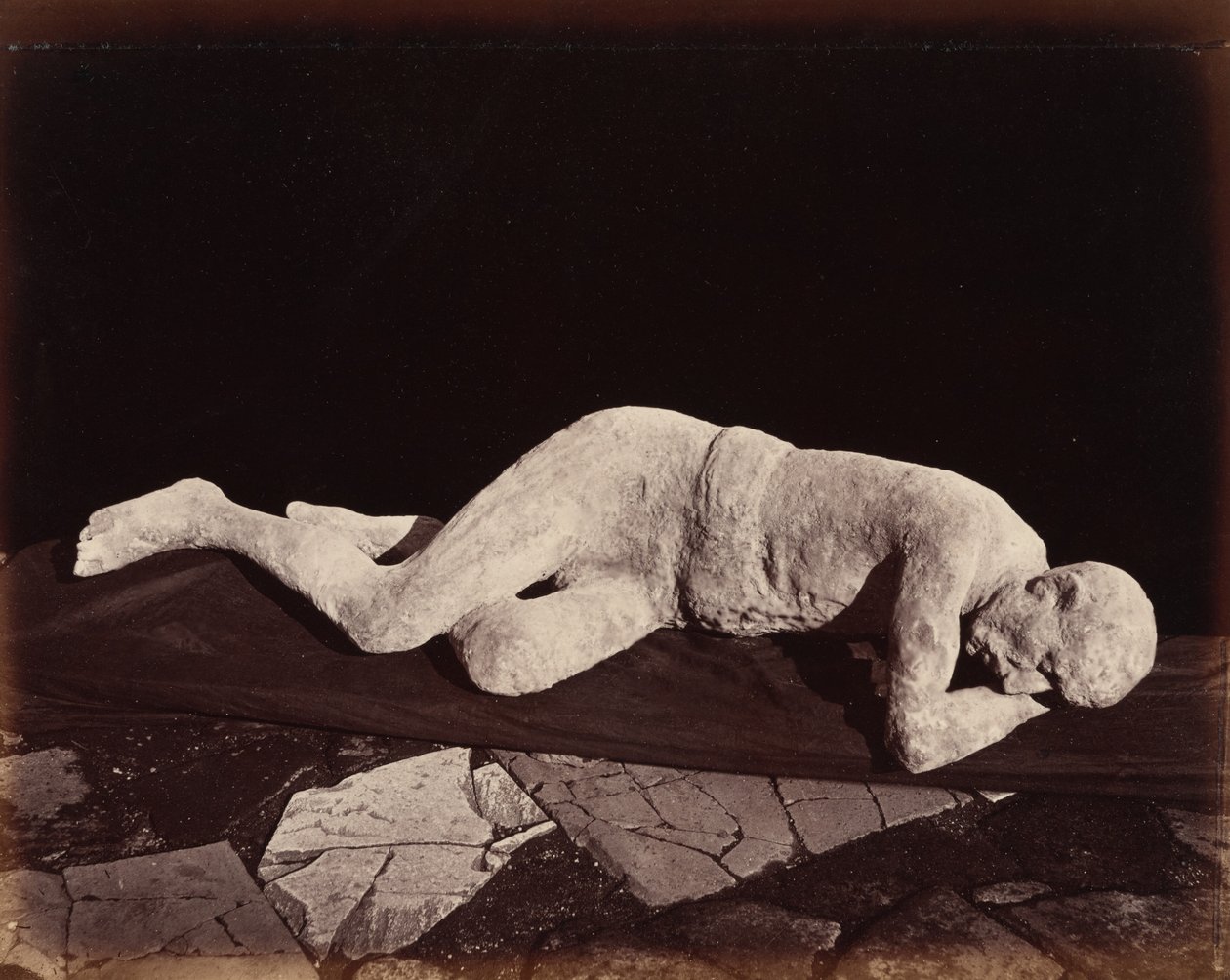 Mänsklig avgjutning, Pompeji,1873 (foto) av Giorgio Sommer