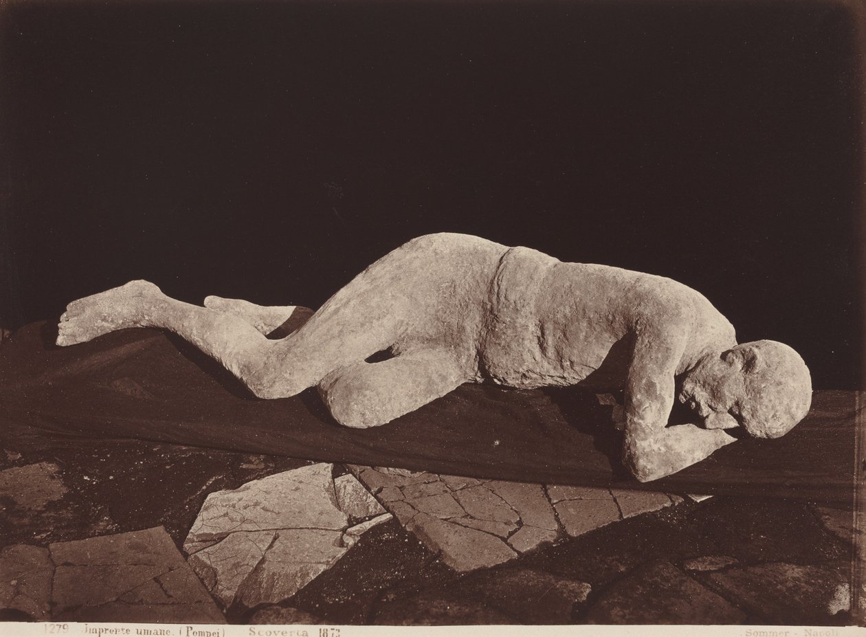 Mänskliga fotspår, Pompeji (Human Cast, Pompeii) av Giorgio Sommer