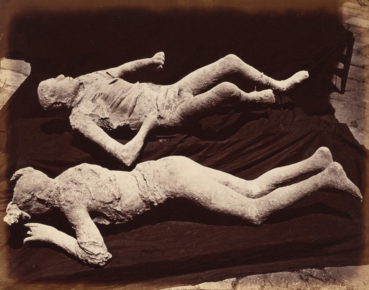 Avgjutningar av människor, Pompeji, ca. 1870 (foto) av Giorgio Sommer