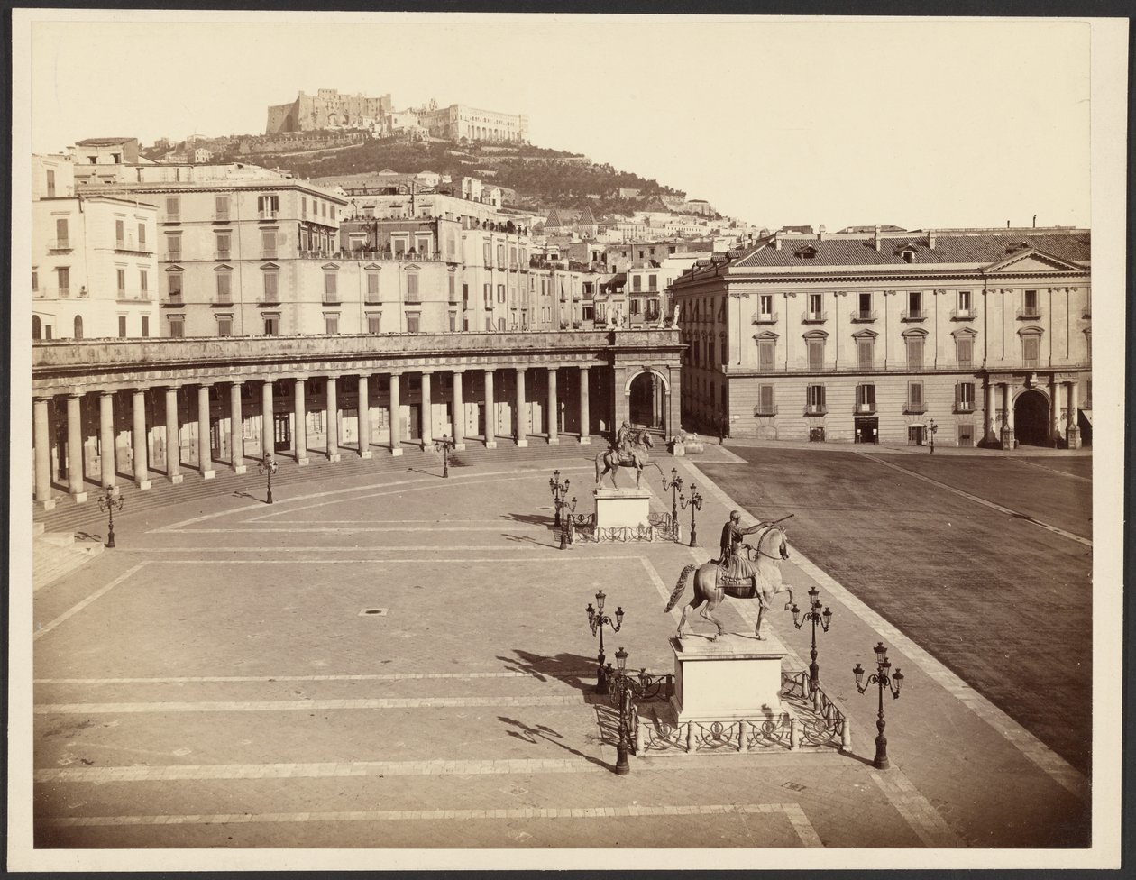 Neapel, Largo Palazzo av Giorgio Sommer